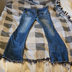 American Eagle Outfitters Flare Blue Jeans
